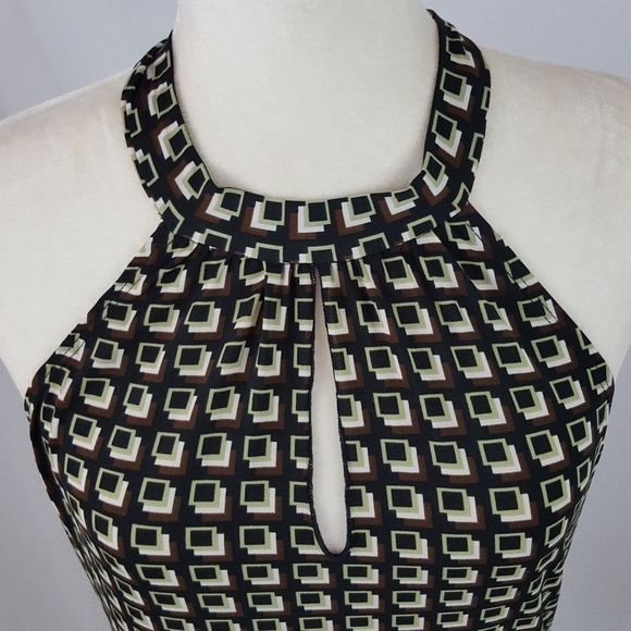 Vintage - Y2K Geometric Halter Top - Picture 3 of 6